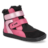 Barefoot dětské zimní boty Fare Bare - B5544151 růžové