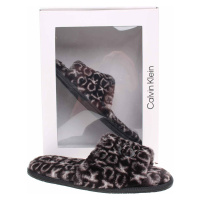 Dámské domácí pantofle Calvin Klein HW0HW00535 0GK black mono
