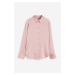 H & M - Košile se špičatým límečkem - růžová