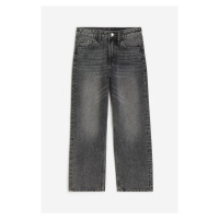 H & M - Loose Fit Jeans - šedá