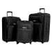 ROWEX Odolný textilní cestovní kufr Prime, černý, 3 ks