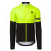 AGU Cyklistický dres s dlouhým rukávem zimní - DUO WINTER - žlutá/černá