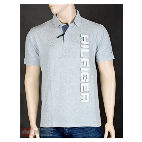 Tommy Hilfiger pánské polo z usa tričko CF šedé