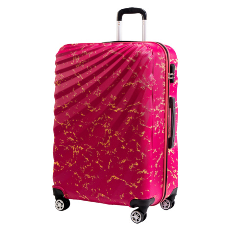 Střední univerzální cestovní kufr ROWEX Pulse žíhaný Barva: Růžová žíhaná