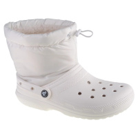 BÍLÉ KOTNÍKOVÉ BOTY CROCS CLASSIC LINED NEO PUFF BOOT Bílá