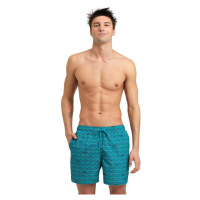 ARENA-MENS BEACH BOXER ALLOVER-600-green lake logo Zelená