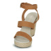 Only ONLAMELIA-16 WEDGE SANDAL Hnědá