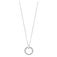 Lotus Silver Půvabný stříbrný náhrdelník s čirými zirkony LP3100-1/1