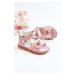 Kožené dětské sandály růžové Dotty