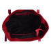 Dámská kožená kabelka Arteddy - tmavě červená