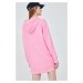 Šaty New Balance WD21501VPK růžová barva, mini, oversize