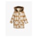 Koton Oversize Coat Hooded Faux Fur Detail With Snap Flap Pockets