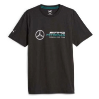 Puma MERCEDES-AMG PETRONAS F1 TEAM ESSENTIALS TEE Pánské triko, černá, velikost