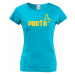 ★ Dámské tričko s oblíbeným motivem Punťa - vtipná parodie na značku Puma