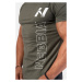 NEBBIA - Fitness tričko pánské Vertical Logo 293 (khaki) - NEBBIA