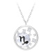 Preciosa Stříbrný náhrdelník s českým křišťálem Kozoroh Sparkling Zodiac 6150 81 (řetízek, přívě