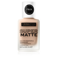 Revolution Relove Super Matte Foundation dlouhotrvající matující make-up odstín F8.5 24 ml