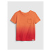GAP Dětské tričko v-neck t-shirt Oranžová