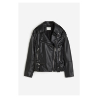 H & M - Motorkářská bunda's povrchovou vrstvou - černá