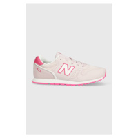 Dětské sneakers boty New Balance NBYC373 růžová barva