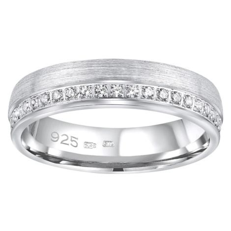 Snubní stříbrný prsten PARADISE v provedení se zirkony pro ženy Silvego