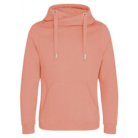 Just Hoods Robustní unisex mikina klokanka bez zipu se zkříženým límcem