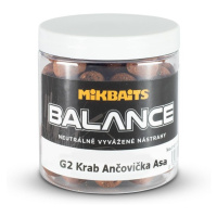 Mikbaits boilie gangster balance g2 krab ančovička asa 250 ml-24 mm