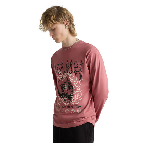 VANS Lucky Streak Long Sleeve T-shirt Men Pink, Size