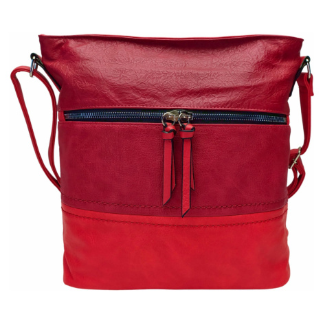 Tmavě červená crossbody kabelka s praktickou přední kapsou Doren Tapple