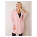 Dámský růžový kabát -pink Pudrová