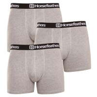 Horsefeathers 3PACK pánské boxerky Dynasty heather gray L