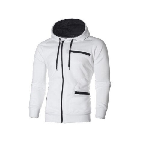 Pánská mikina s kapucí a asymetrickým zipem