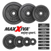 MAXXIVA® 81956 MAXXIVA Sada 4 závaží na činky celkem 10 kg, litina, černá