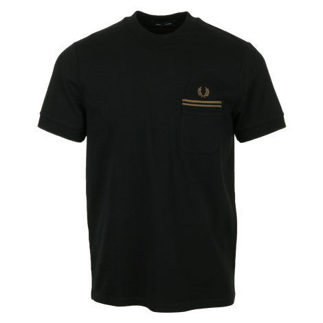 Fred Perry Loopback Jersey Pocket T-Shirt Černá