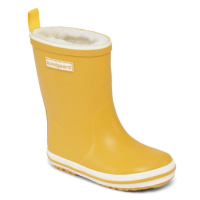 BUNDGAARD CLASSIC RUBBER BOOT WINTER Curry | Dětské zateplené barefoot holínky