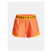 Oranžovo-žluté dámské sportovní kraťasy Under Armour Play Up Shorts 3.0
