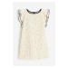 H & M - Plisované áčkové šaty - béžová