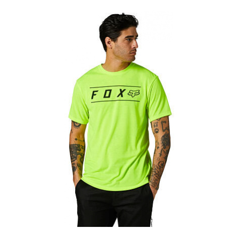 Fox pánské tričko Pinnacle Tech Fluo Yellow s krátkým rukávem | Žlutá