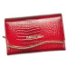 Elegantní dámská kožená peněženka Trof, červená