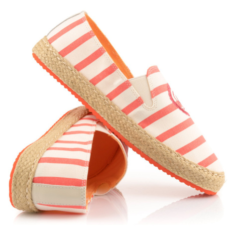 Oranžové dámské espadrilky