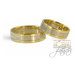 Zlaté snubní prsteny 0037 + DÁREK ZDARMA
