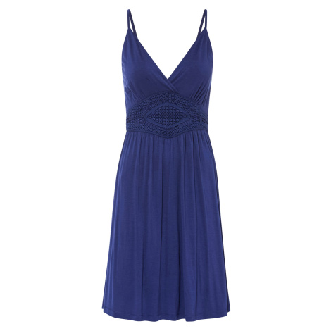 Bonprix BODYFLIRT šaty s krajkou Barva: Modrá, Mezinárodní
