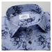 Pánská košile Slim Fit s tmavě modrým potiskem květin 11882