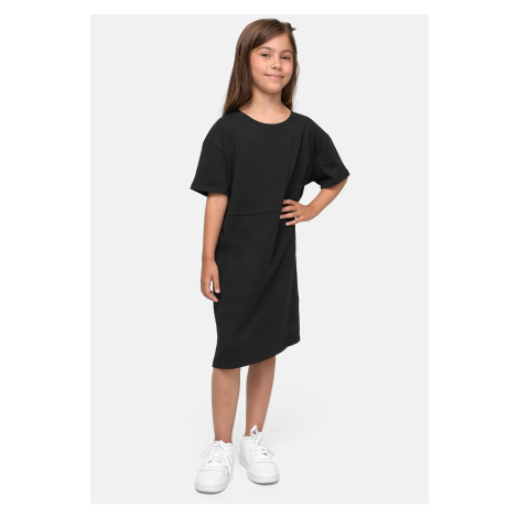 Dívčí organické oversized triko šaty černé Urban Classics