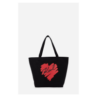 Taška karl lagerfeld k/hearts reversible shopper black