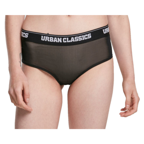 kalhotky dámské URBAN CLASSICS - Tech Mesh Logo - black