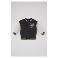 DEFACTO Baby Boy Bomber Collar Tiger Patterned College Cardigan