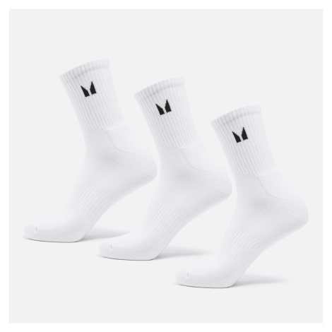 MP Unisex Crew Ponožky (3 páry v balení) – Bílé