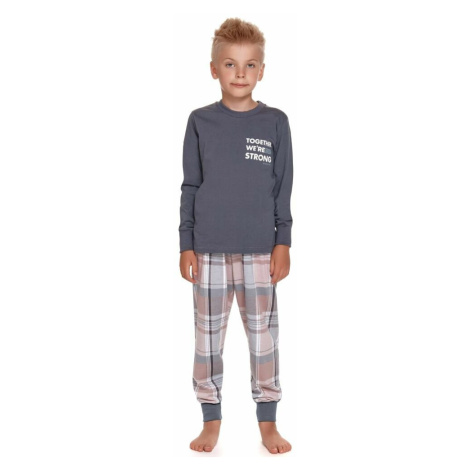 Chlapecké pyžamo Together tmavě šedé dn-nightwear