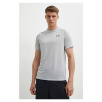 Tričko Under Armour 1345317 pánské, šedá barva, hladké
